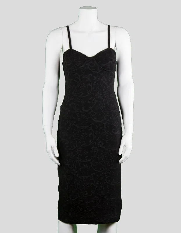 For Love Lemons Strappy Corset To The Knee Fitted Cocktail Dress Size Small Tunics Formal black