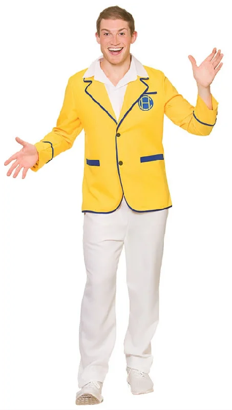 Men's Hi De Hi Holiday Camp Fancy Dress 80s Host Rep Costume Tunics Polka dots