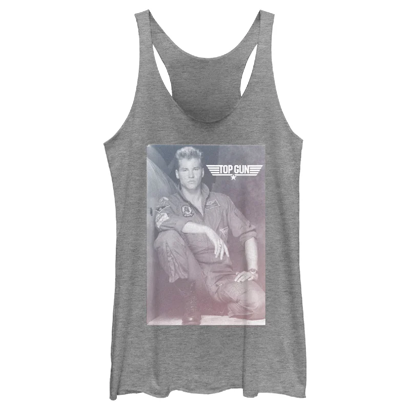 Women's Top Gun Iceman Photo Racerback Tank Top casual tank top