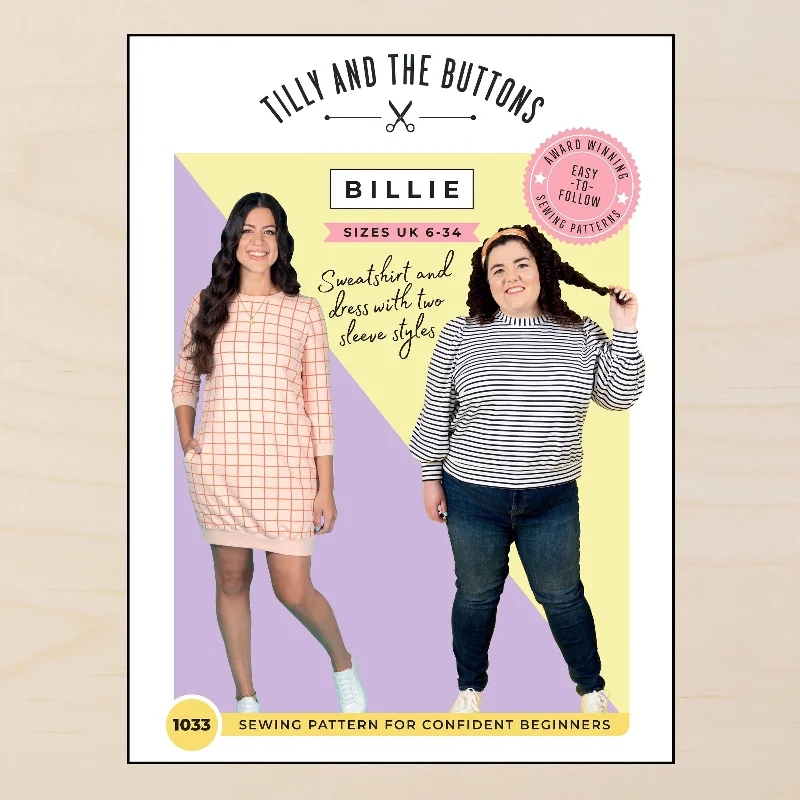 Tilly & The Buttons Billie Sweatshirt Dress 2-30 Hoodie with Reflective Safety Nightwear Tilly & The Buttons Billie Sweatshirt Dress 2-30 Hoodie with Reflective Safety Nightwear