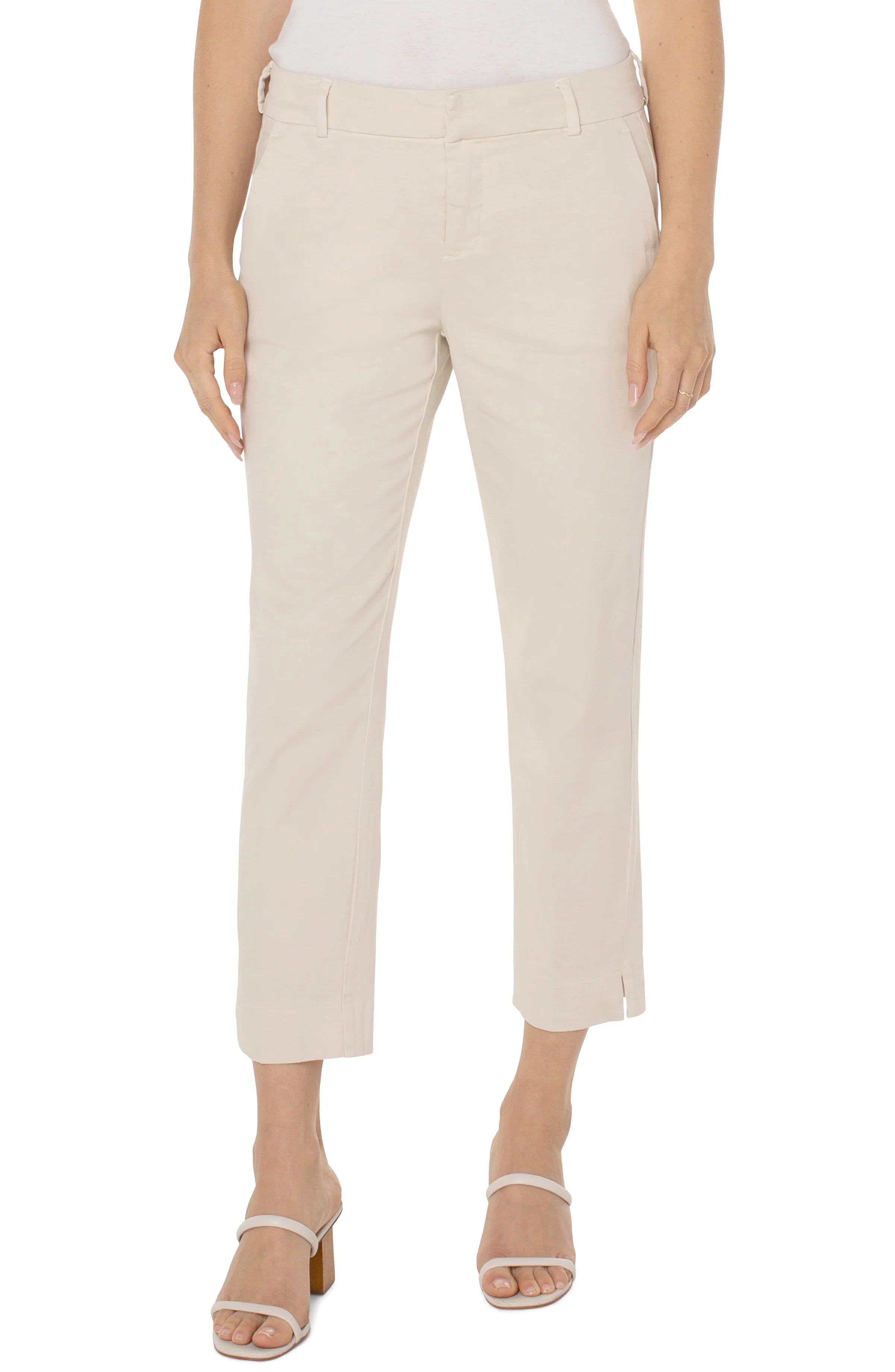 Kelsey Trouser with Slit in Roman Stone Trousers Prom Sequined