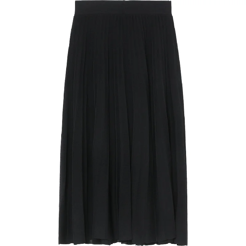 BAPY PLEATED KNIT SKIRT LADIES denim skirt fashionable