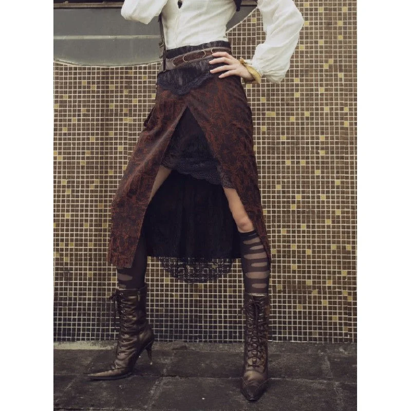 Steampunk Sadie Skirt cotton skirt soft