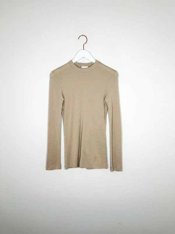 Alysi - Maglia Wool Jersey Girocollo - Sand Boat Neck Jersey Shirt