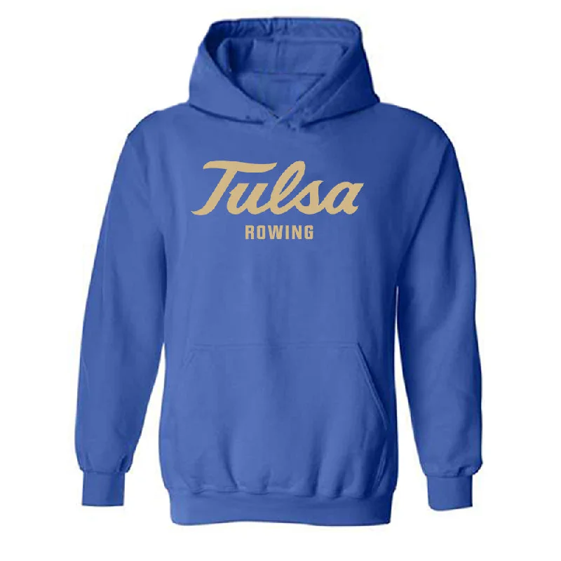 Tulsa - NCAA Women's Rowing : Gizelle Medina - Classic Shersey Hooded Sweatshirt Hoodie with Hem Raw Edge Edgy Unfinished