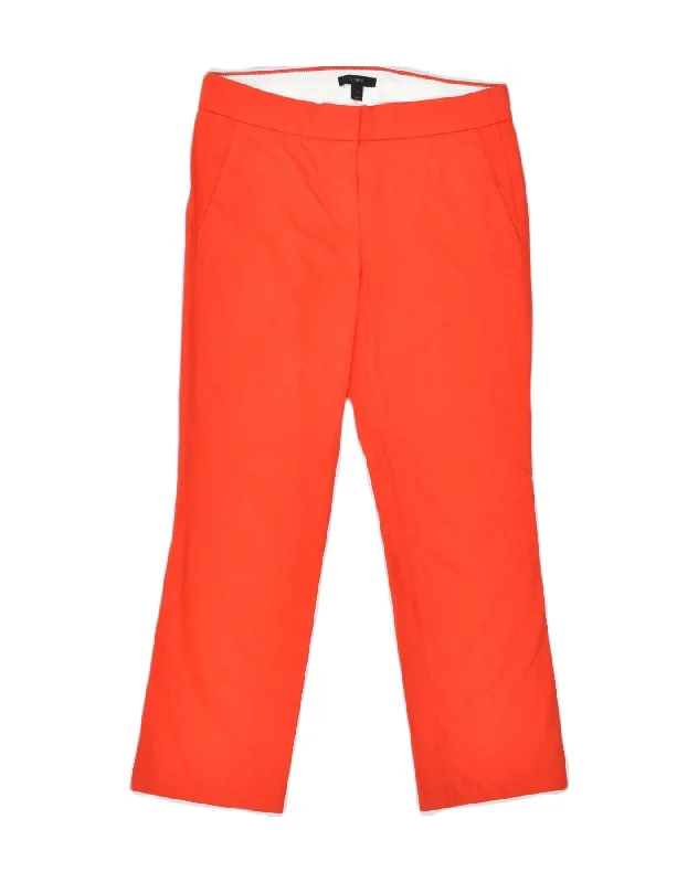 J. CREW Womens Casual Trousers US 4 Small W32 L27 Red Cotton Trousers Low Rise Relaxed J. CREW Womens Casual Trousers US 4 Small W32 L27 Red Cotton Trousers Low Rise Relaxed