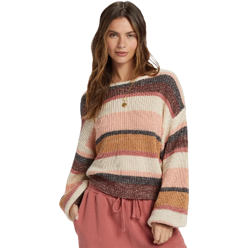 Women's Light Wave Sweater Cashmere Blend Cotton Blend Poly Blend