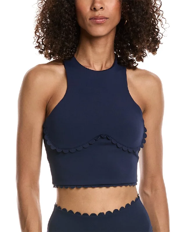 IVL Collective Scallop Corset Tank sequin tank top