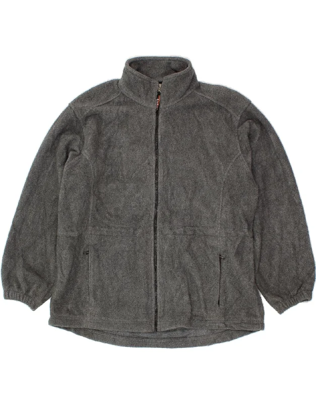 L.L.BEAN Womens Fleece Jacket UK 18 XL Grey Polyester Bomber Jacket Anorak Windbreaker L.L.BEAN Womens Fleece Jacket UK 18 XL Grey Polyester Bomber Jacket Anorak Windbreaker