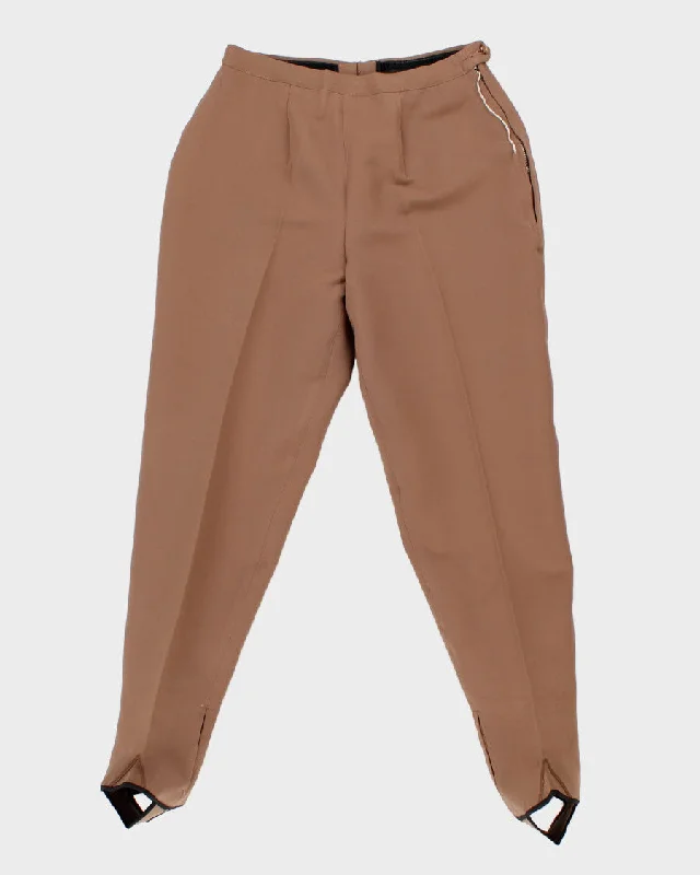 Vintage 50s Capri Trousers - W26 L27 Trousers Solid Black