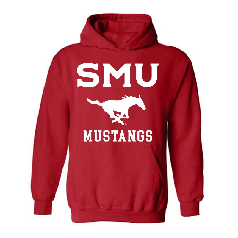 SMU - NCAA Women's Rowing : Avery Bethel - Hooded Sweatshirt Hoodie with Button Placket Classic Preppy