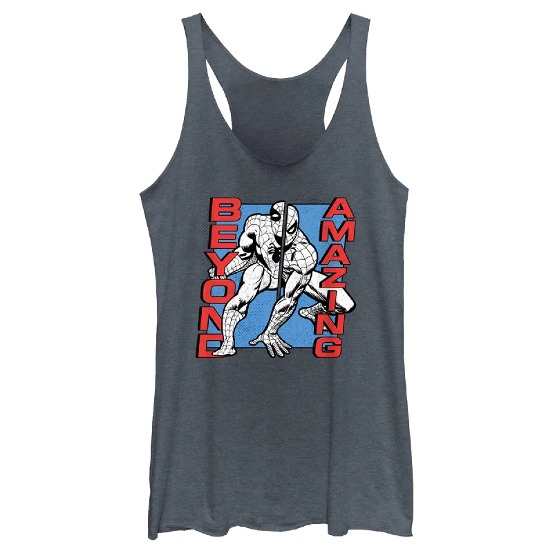 Women's Spider-Man: Beyond Amazing Split Panel Racerback Tank Top lounge tank top