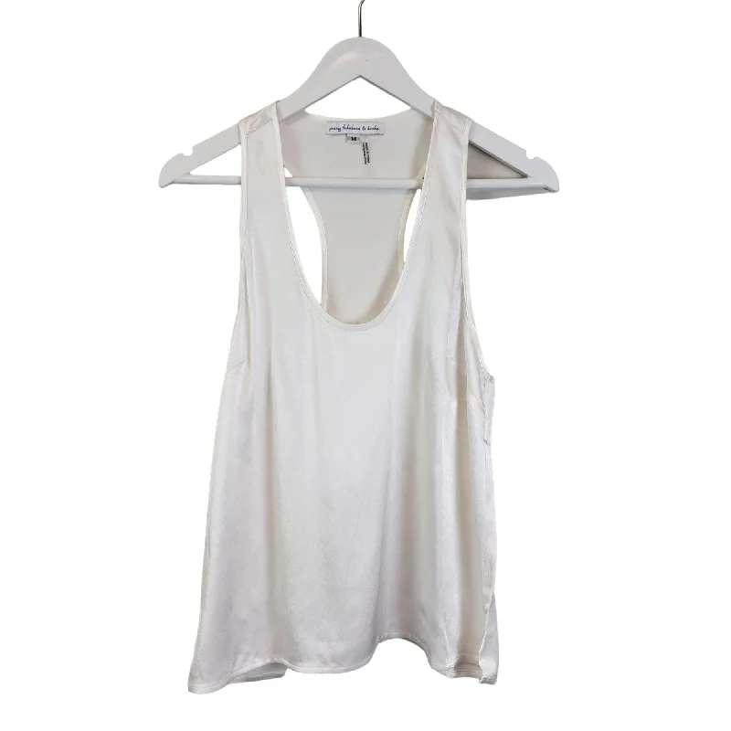 NWOT Young Fabulous & Broke Stain Racerback Tank Top Size Medium beige tank top