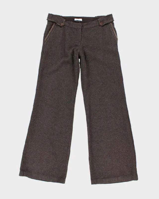 Y2k 00s Promod Wool Blend Trousers - W32 L32 Trousers Summer Linen