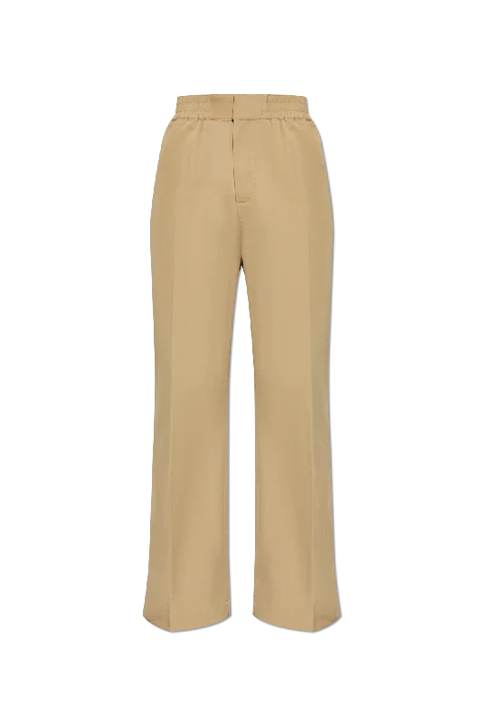 Bottega Veneta Loose-fitting trousers in beige - XL Trousers Flared Retro