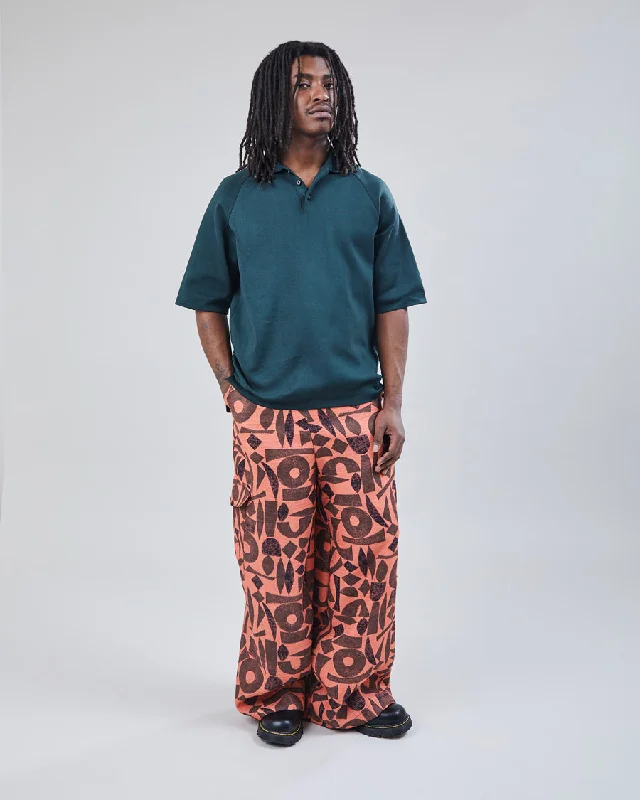 Rokit Originals Charlie Cargo Trousers - M Trousers Culottes Wide Leg