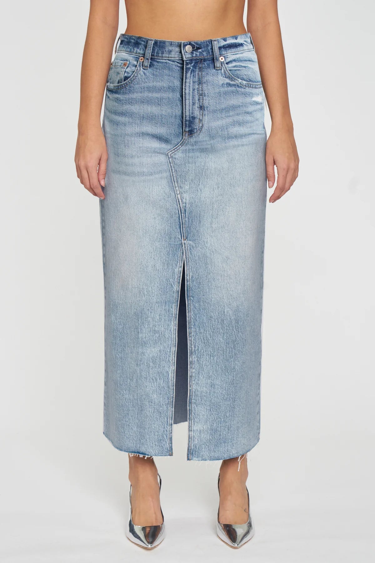 Fools Gold Maxi Skirt spandex blend skirt