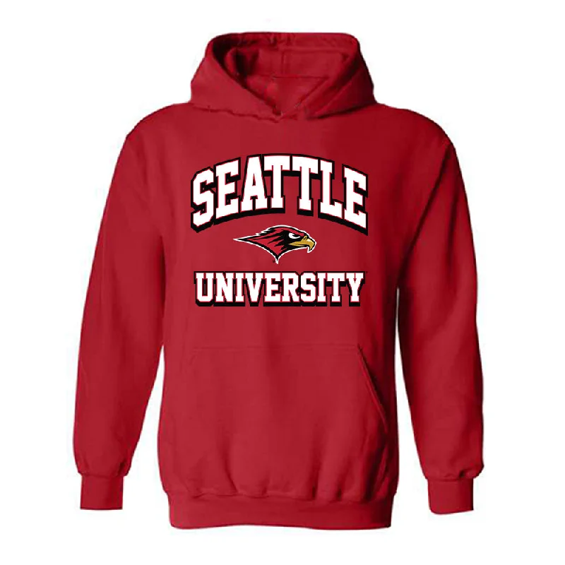 Seattle - NCAA Women's Rowing : Mary O'Malley - Classic Shersey Hooded Sweatshirt Hoodie with Batwing Sleeves Loose Dramatic