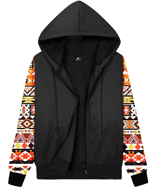 Women's Black Full Zipper Casual Hoodie-ZPK007302 Hoodie Crop Top Short Trendy