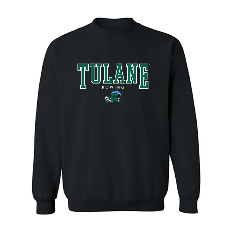 Tulane - NCAA Women's Rowing : Ava Anderson - Crewneck Sweatshirt Hoodie with Hood Adjustable Protection