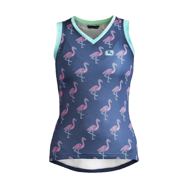 Giordana Arts Flamingo Sleeveless Jersey Fashion Jersey Blouse