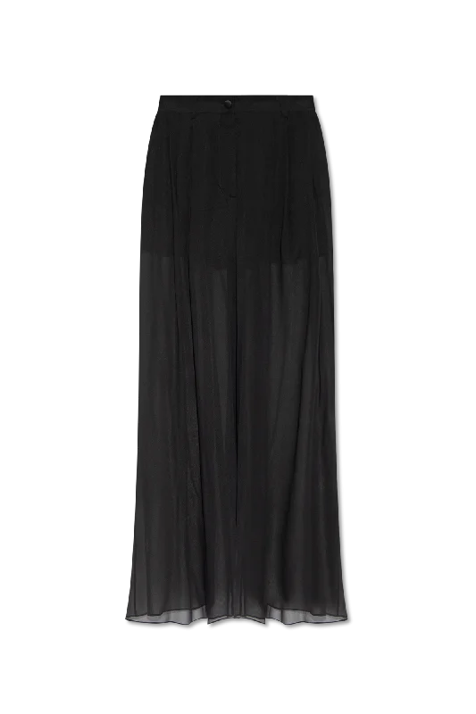 Dolce & Gabbana Trousers with darts in BLACK - 42 Trousers Mesh Breathable