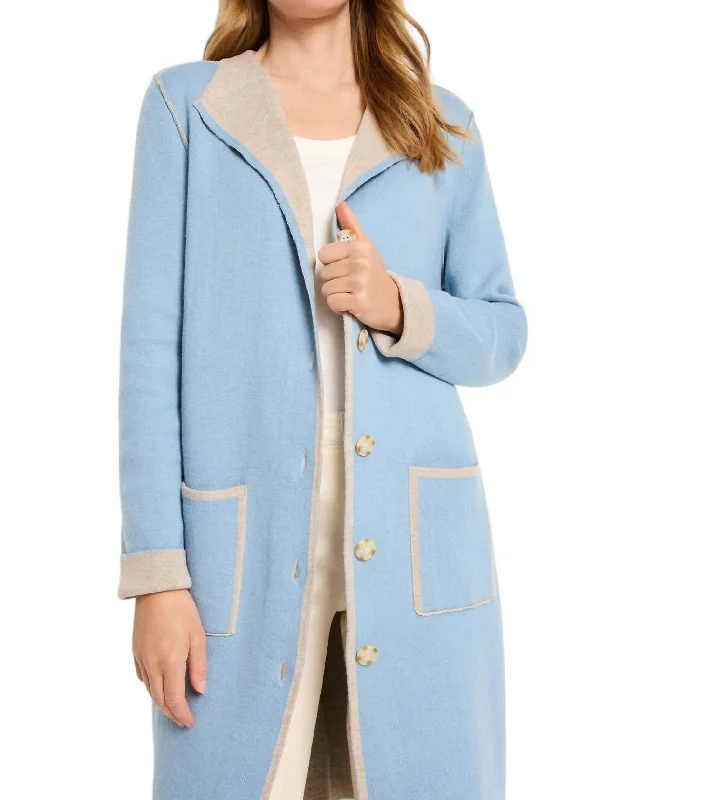 Evening Chill Reversible Jacket In Stratus Fleece Jacket Down Jacket Feather Jacket
