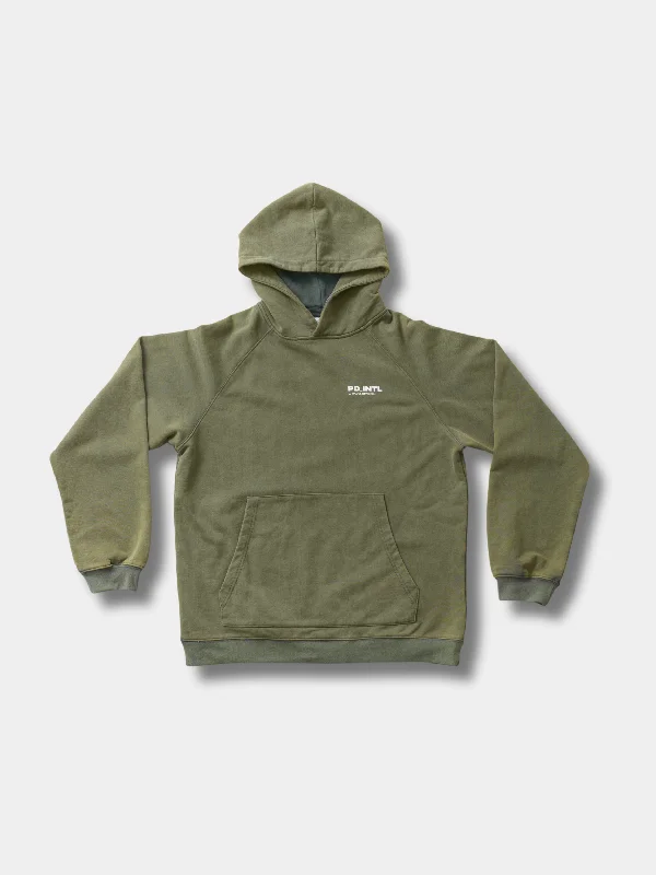 HEAVYWEIGHT POST GAME HOODIE (ACID GREEN) Hoodie with Lining Warm Insulated