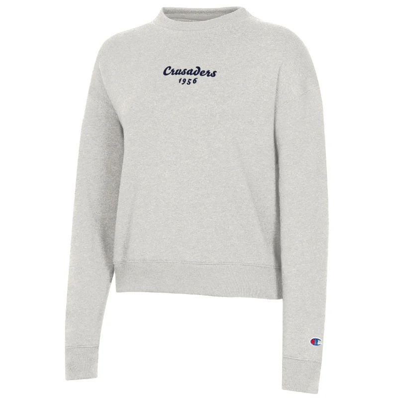 Champion Women's Triumph Fleece Crew Sweatshirt Hoodie with Pocket Utility Practical Champion Women's Triumph Fleece Crew Sweatshirt Hoodie with Pocket Utility Practical