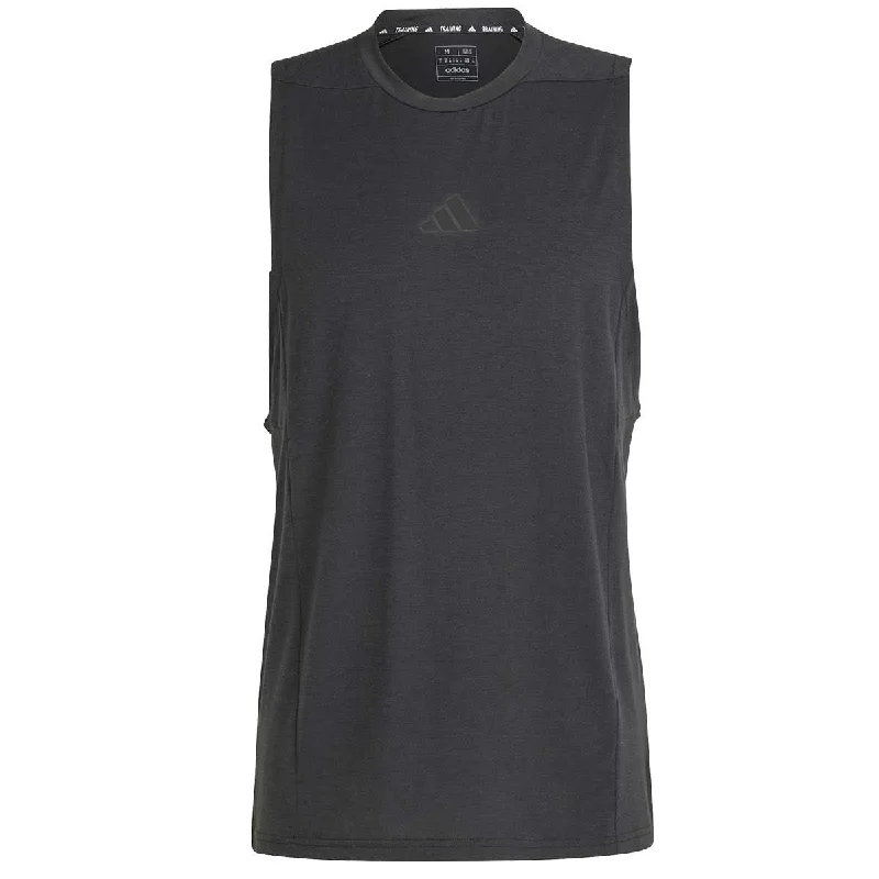 adidas Designed For Training Workout Tank Top - Mens - Black slim fit tank