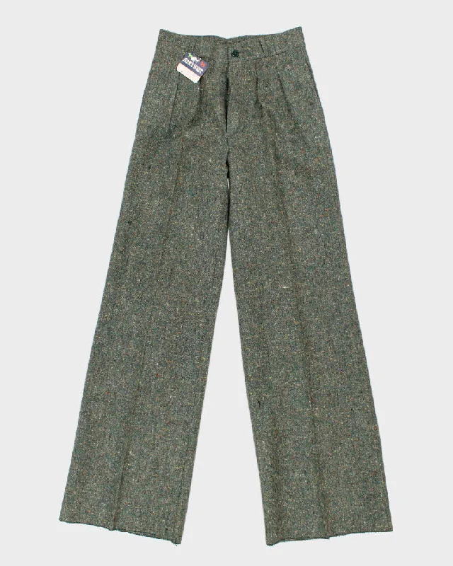 Vintage 70s Jean's West Trousers - W29 L37 Trousers Striped Patterned