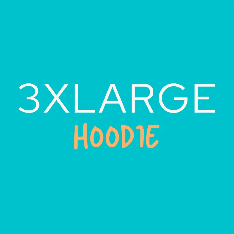 Hazel Blues® |  3XLARGE HOODIE Hoodie with Ribbed Neckline Snug Warm