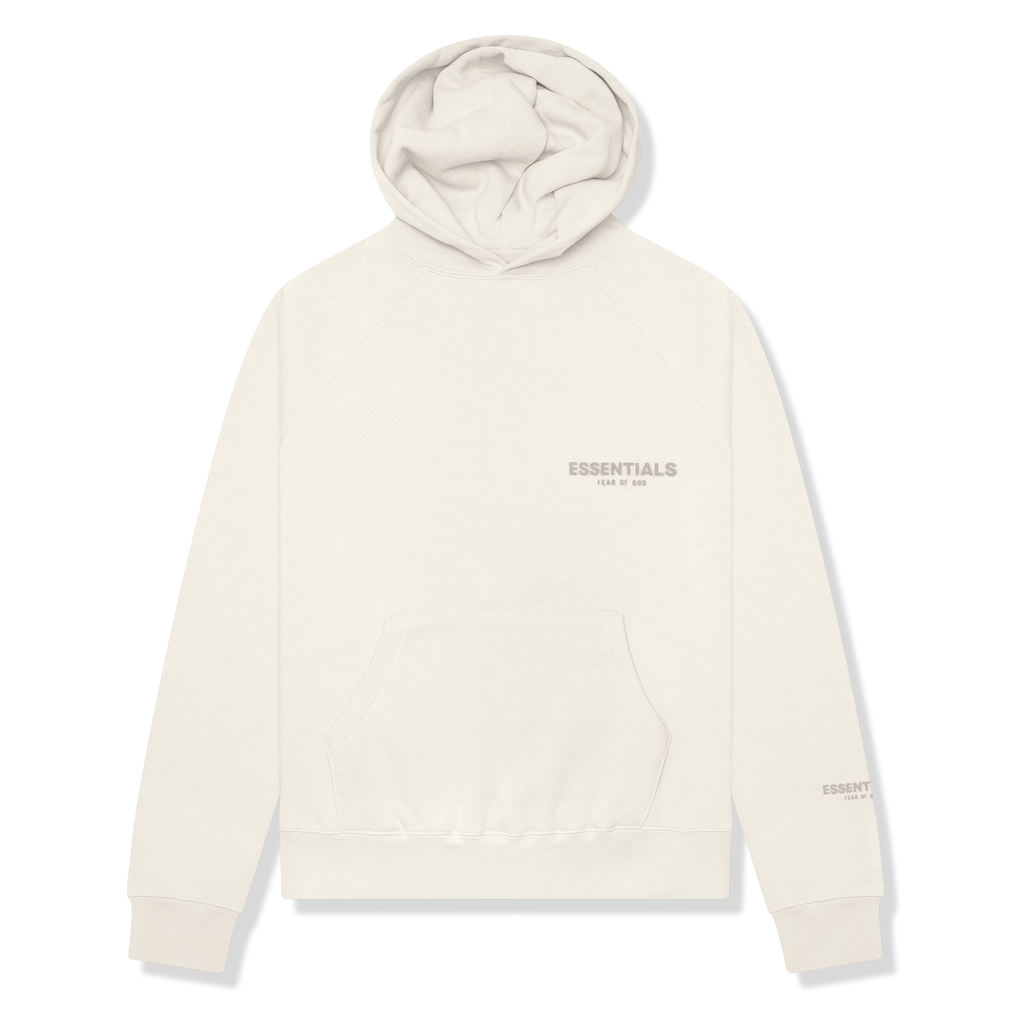 Fear Of God Essentials Stone Oat Hoodie Hoodie with Typography Text Message