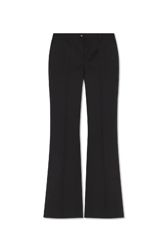 Dolce & Gabbana Pleat-front trousers in BLACK - 42 Trousers Low Rise Relaxed
