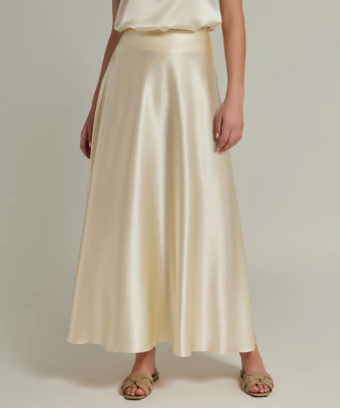 Silk Long Skirt silk skirt lustrous