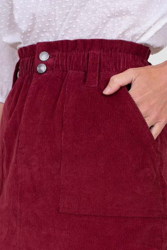 High Waisted Mini Corduroy Skirt mini skirt trendy