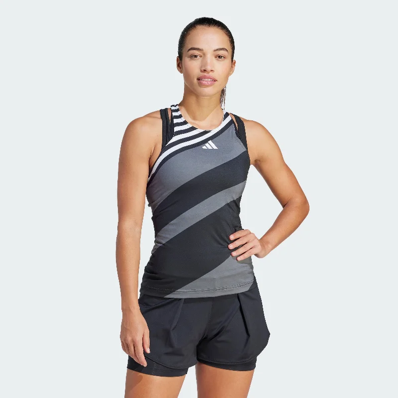 Women's adidas Tennis AEROREADY Pro Y-Tank Top lightweight tank top