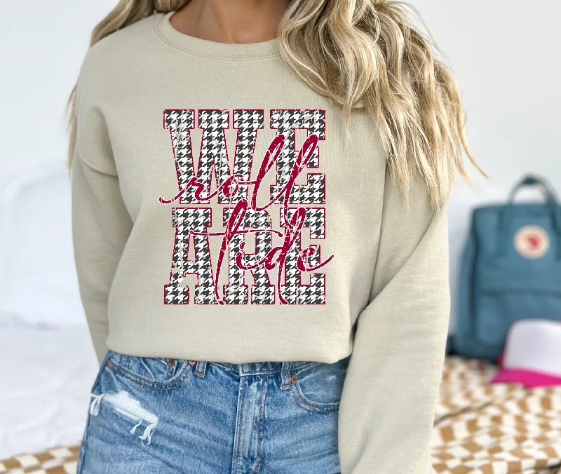 Hazel Blues® |  We Are Roll Tide Graphic Sweatshirt Hoodie with Cropped Fit Short Trendy