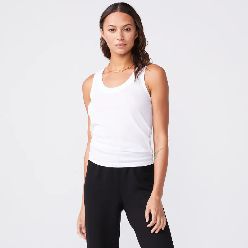 Cotton Modal Narrow Tank stretchy tank top