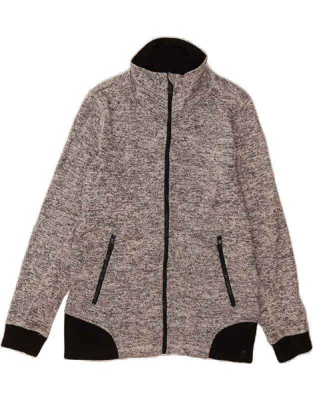 CALVIN KLEIN Womens Tracksuit Top Jacket UK 14 Medium Grey Colourblock V-Neck Jacket Boat Neck Jacket Square Neck Jacket CALVIN KLEIN Womens Tracksuit Top Jacket UK 14 Medium Grey Colourblock V-Neck Jacket Boat Neck Jacket Square Neck Jacket