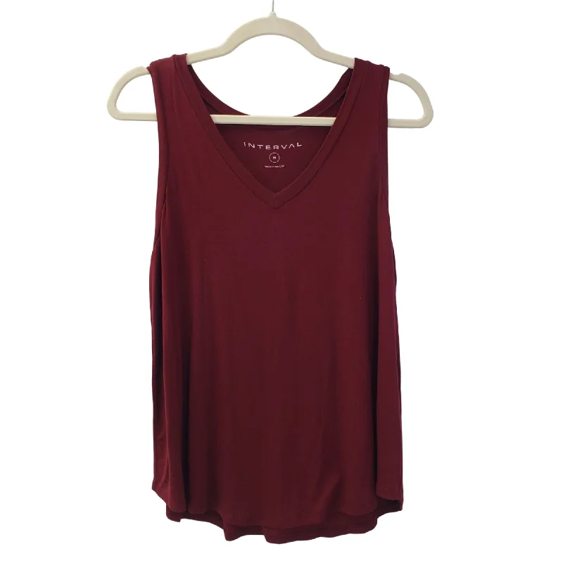 Interval V-Neck Activewear Tank Top Size Medium flexible tank top