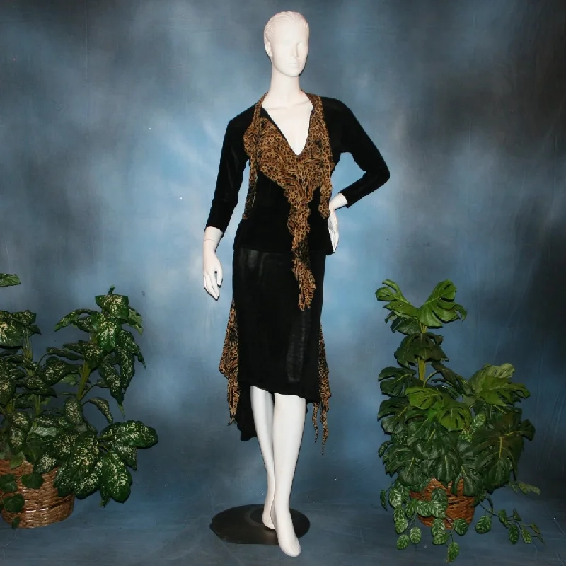 Latin Top & Skirt-Wild & Slinky button skirt front