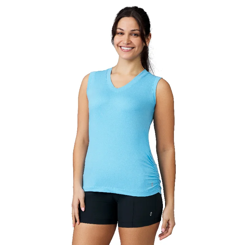 Free Country Women's Microtech Chill V-Neck Tank Top summer tank top