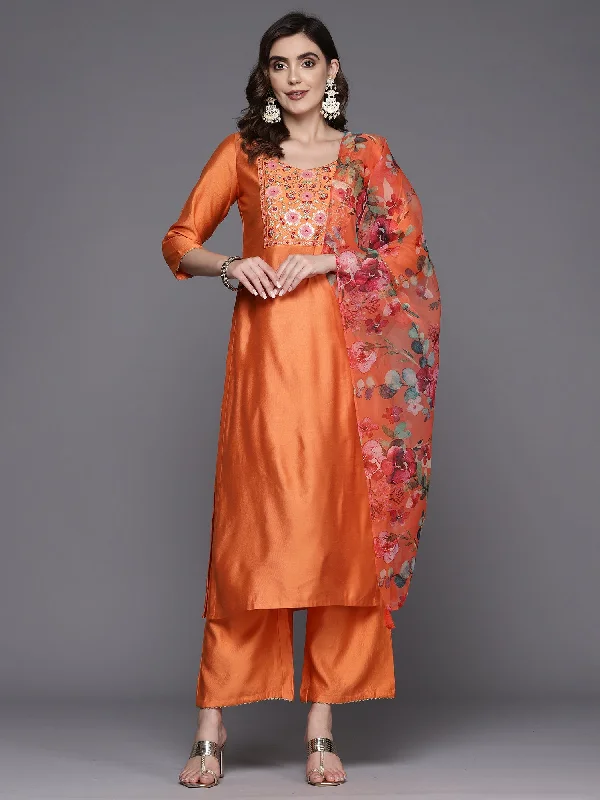 Women's Kurta With Trousers & Dupatta - Indo Era Trousers Travel Practical