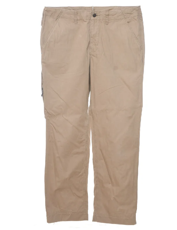 Patagonia Brown Straight-Fit Trousers - W34 L30 Chinos Cotton Straight Leg