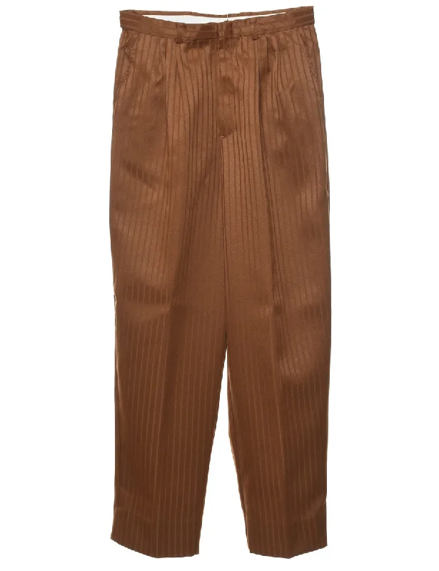 Pinstriped Trousers - W28 L29 Trousers Chinos Classic