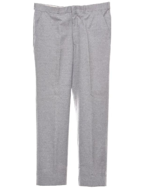 Light Grey Trousers - W33 L28 Trousers Wedding White