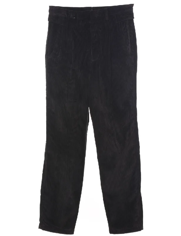 Corduroy Black Trousers - W33 L33 Trousers Review Highly