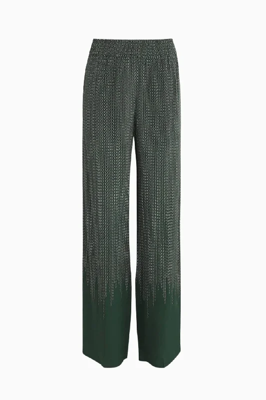 Victoria Beckham Pyjama Trouser - Green Chain Trousers fashionable trendy