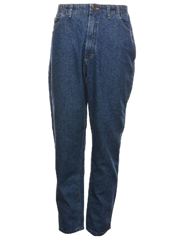 Lee High Waist Denim Medium Wash Trousers - W34 L30 Trousers Chinos Classic